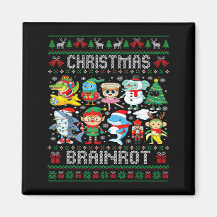 Íman Rotação cerebral italiana engraçada de Natal Rotaç