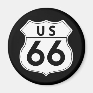 Íman Roteiro 66 Classic Road Sign Magnet