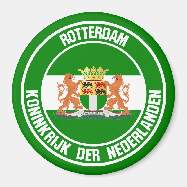 Íman Roterdão - Round Emblem (Frente)