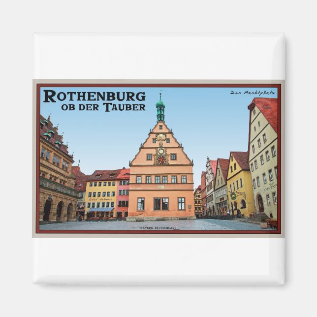 Íman Rothenburg od Tauber - der Marktplatz (Frente)