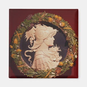 Íman Rotina com retrato de perfil