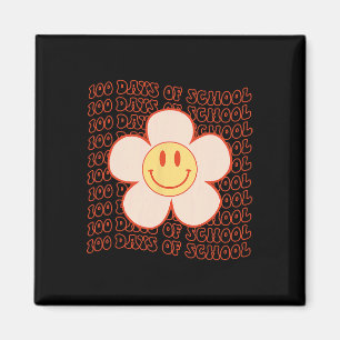 Íman Rotro Groovy Face Feliz 100 Dias De Gota Escolar 1