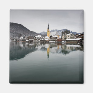 Íman Rottach-Egern no Tegernsee, Baviera no inverno