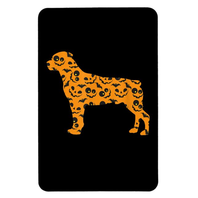 Íman rottweiler abóbora forma de morcego engraçado assu (Vertical)