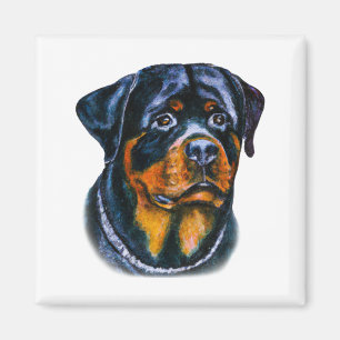 Íman Rottweiler de Aquarela