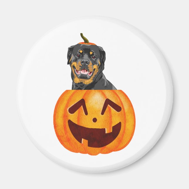 Íman Rottweiler Halloween (Frente)