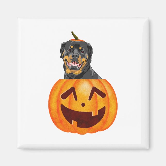 Íman Rottweiler Halloween (Frente)