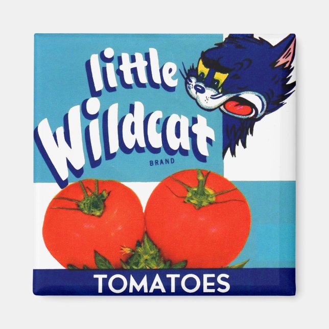 Íman Rótulo da caixa de tomate Wildcat (Frente)