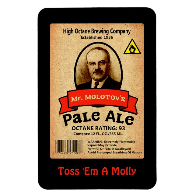 Íman Rótulo de Ale Pale do Sr. Molotov (Vertical)