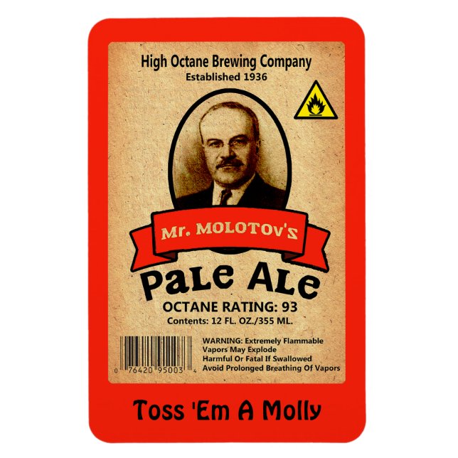 Íman Rótulo de Ale Pale do Sr. Molotov (Vertical)