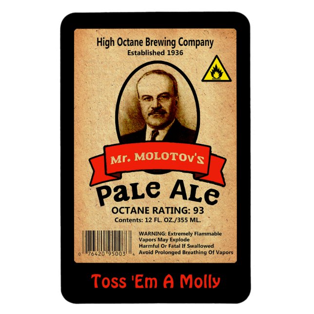 Íman Rótulo de Ale Pale do Sr. Molotov (Vertical)