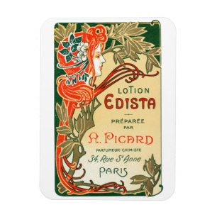Íman Rótulo francês Art Nouveau de 1910
