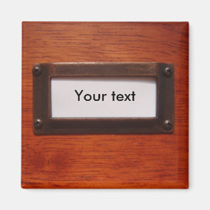 Íman Rótulo personalizável do gabinete de arquivos