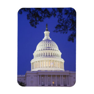 Íman Rotunda do Capitólio dos EUA à noite, Washington