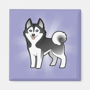 Íman Rouco Siberian dos desenhos animados/Malamute do