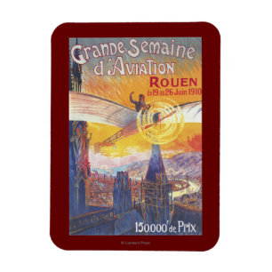 Íman Rouen, França - Piloto e avião