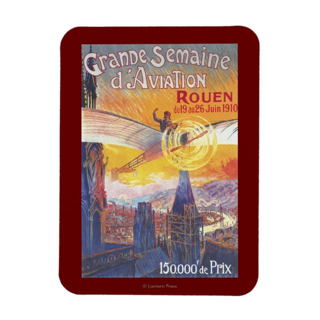 Íman Rouen, França - Piloto e avião (Vertical)