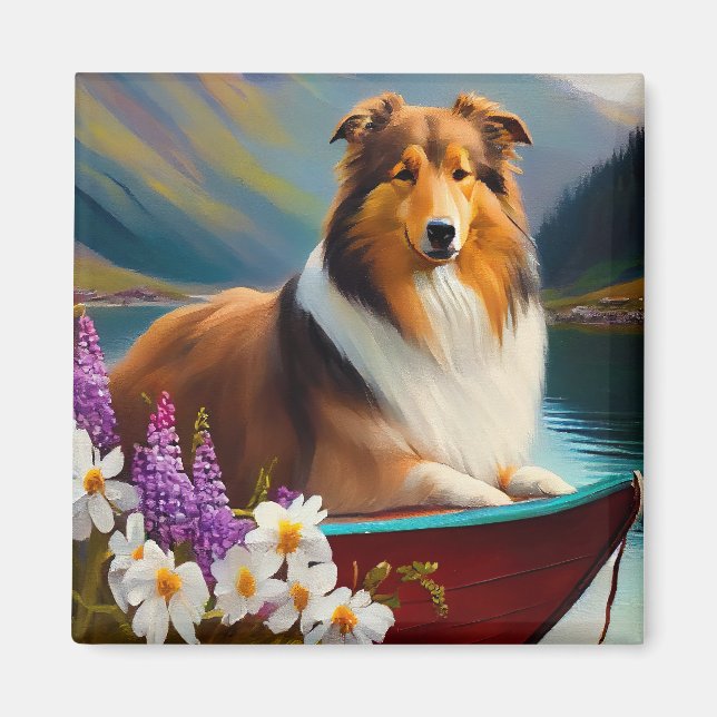 Íman Rough Collie em um Paddle: Uma Aventura Cênica (Frente)