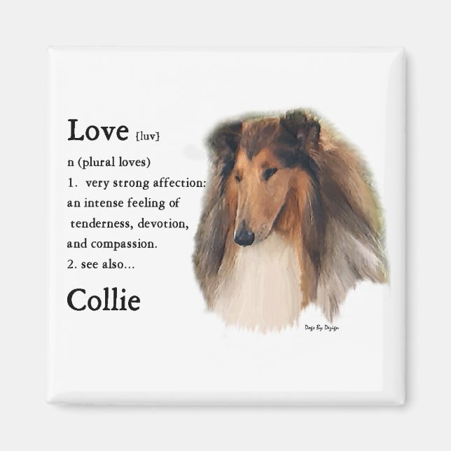 Íman Rough Collie Gifts (Frente)