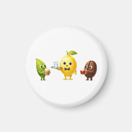 Íman Round Mini Fridge Magnet – Minimal Kitchen Decor