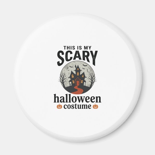 Íman Roupa Assustadora de Halloween Casa Assombrada Vet (Frente)