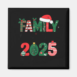 Íman Roupa Combinada de Natal da Família 2025 Esquadrão