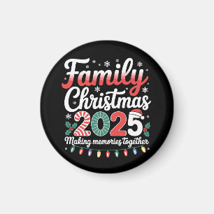 Íman Roupa Combinante de Natal da Família 2025 Esquadrã