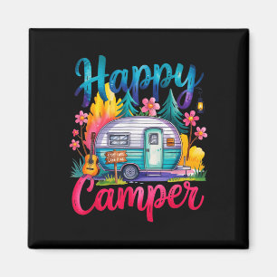 Íman Roupa de camping divertida para crianças em traile