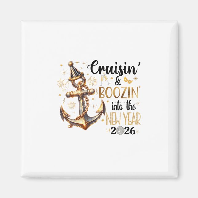 Íman Roupa de Cruisin' Bebendo Ano Novo 2026 2  (Frente)