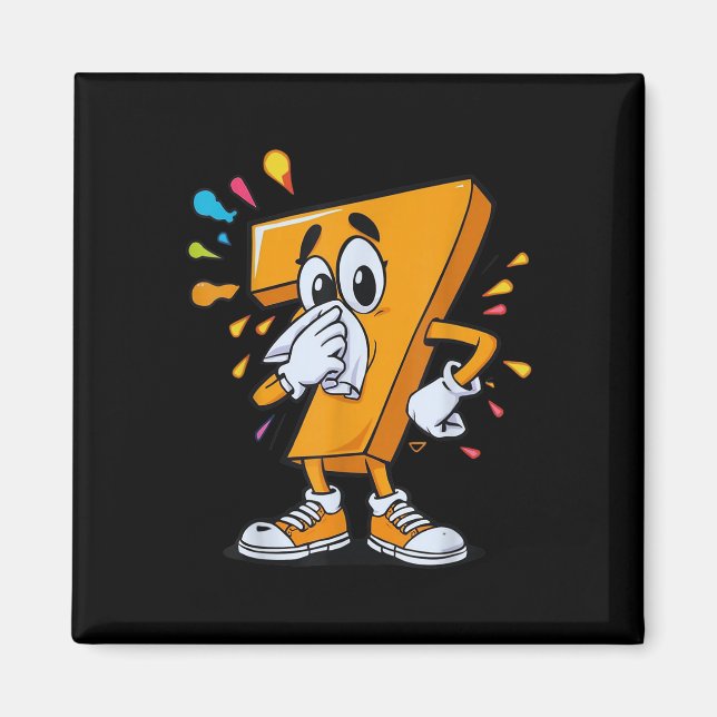 Íman Roupa de Halloween do Meme Sick Seven 67 Para Fãs  (Frente)