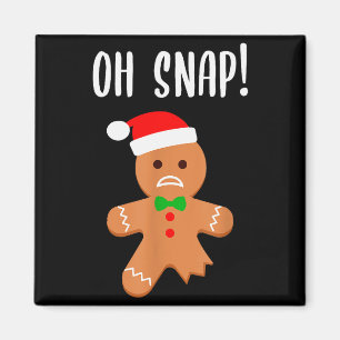 Íman Roupa de Natal Engraçada Homem de Biscoito de Geng