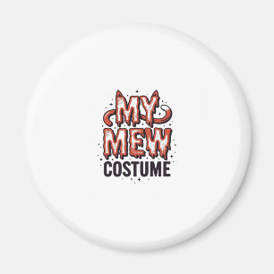 Íman Roupa engraçada de gato miando para o Halloween co