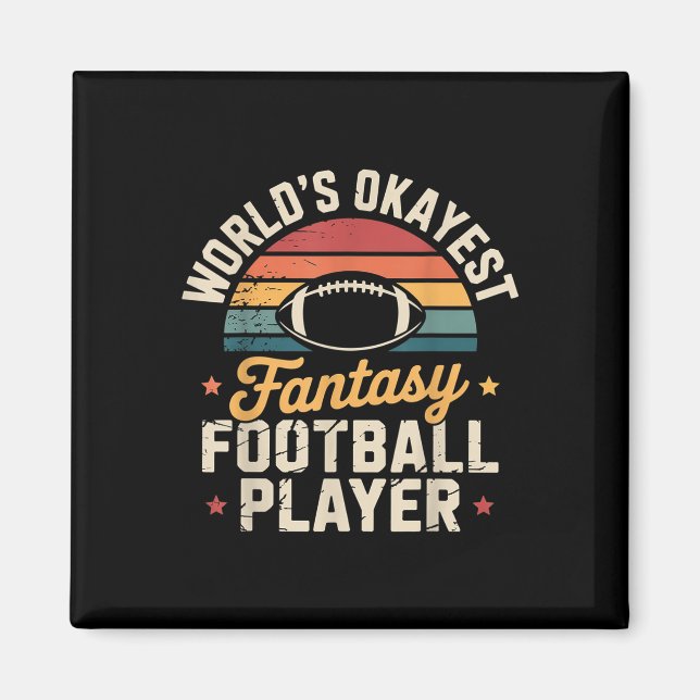 Íman Roupa engraçada de jogador de futebol Fantasy - Fo (Frente)