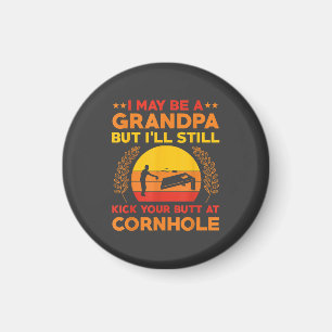 Íman Roupa engraçada de vovô de Cornhole Saco de Lançam