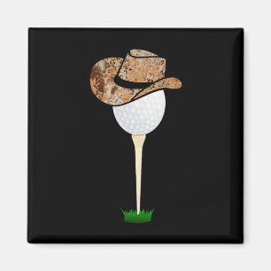 Íman Roupas de Cowboy de Golfe Engraçadas Bola de Golfe