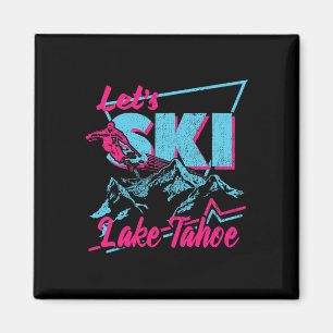 Íman Roupas de Esqui Vintage Anos 80 90 Retro Lake Taho