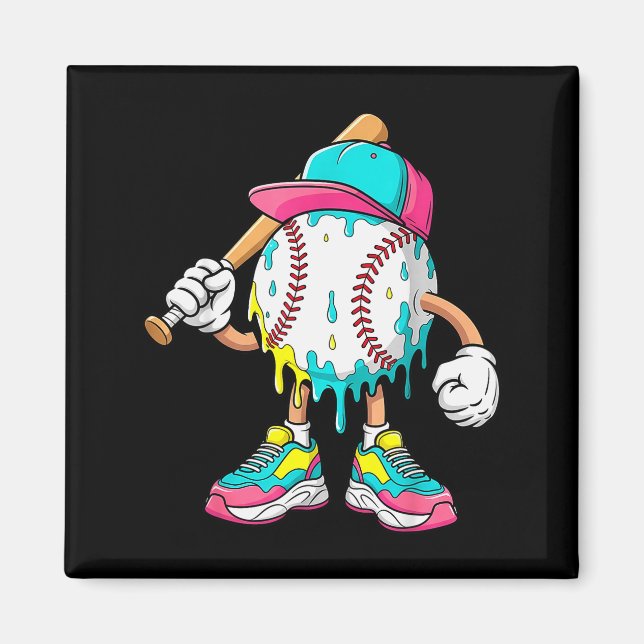 Íman Roupas de Estilo de Vida de Beisebol 101 Juventude (Frente)