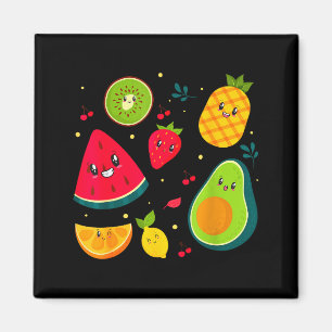 Íman Roupas de Fruta Chá Doce Salada de Fruta Homens Mu