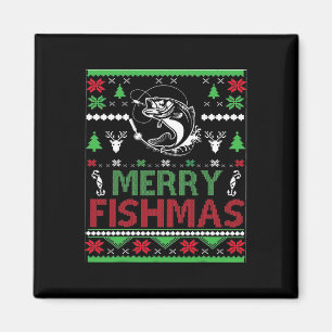 Íman Roupas de Peixe de Natal de Pesca Feia B