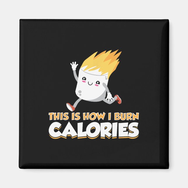 Íman Roupas Fofas de S'mores de Marshmallow Como Eu Que (Frente)