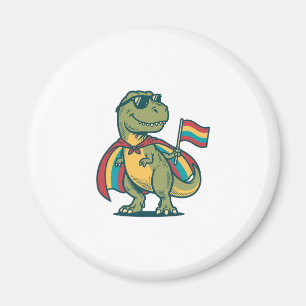 Íman Roupas Vetoriais de Dinossauro Orgulho Fofo Design