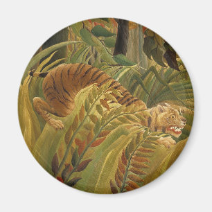 Íman Rousseau Impressão de Arte Tropical de Tigre