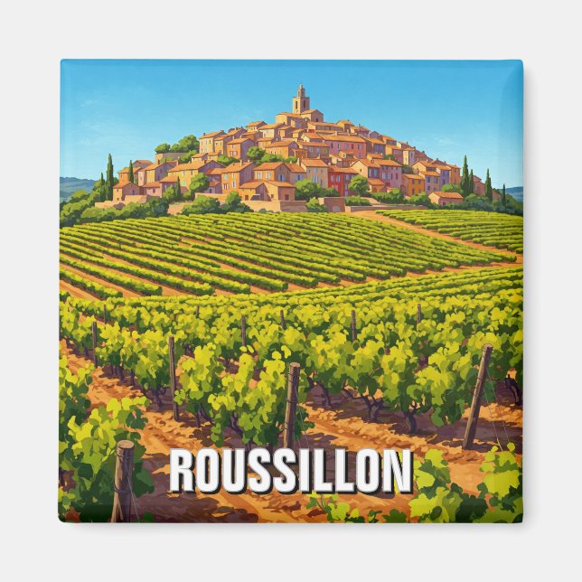 Íman Roussillon France Viagem (Frente)