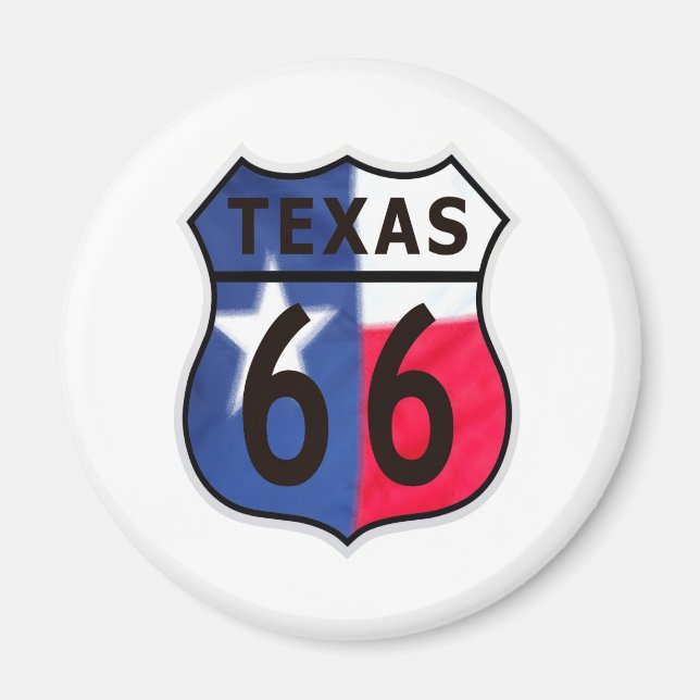 Íman Route 66 Texas Color (Frente)