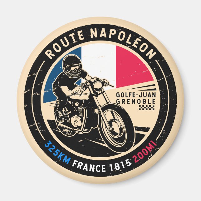 Íman Route Napoleon | França | Motociclos (Frente)