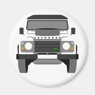 Íman Rover da Terra Clássica de Pop de Branco