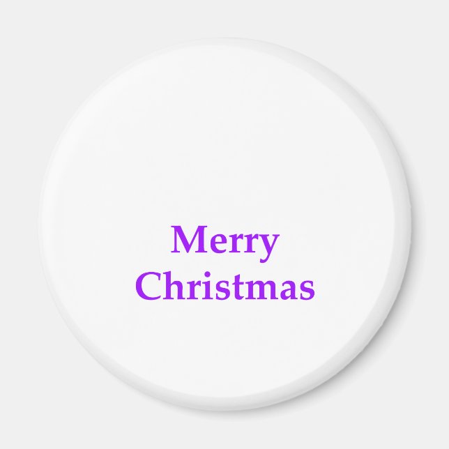 Íman Roxo do Feliz Natal os presentes de Zazzle do MUSE (Frente)