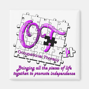 Íman roxo do quebra-cabeça do ot