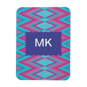 Íman Roxo e Aqua tribais