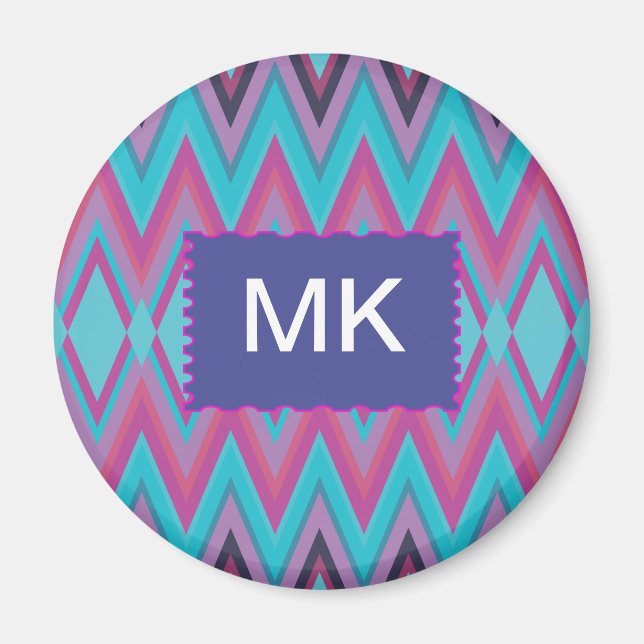 Íman Roxo e Aqua Tribal (Frente)